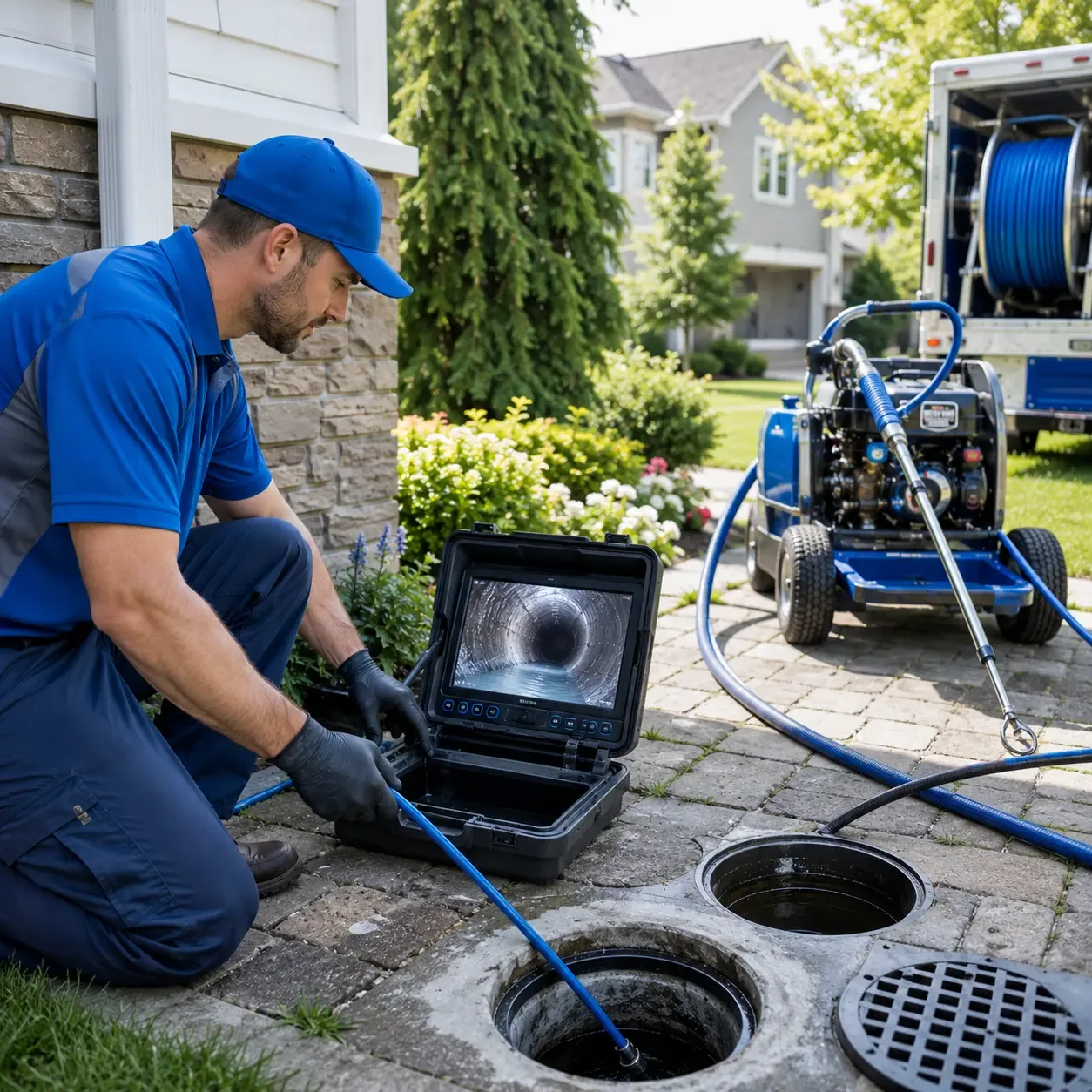 Outdoor drain cleaning professionals serving Deerfield, WI